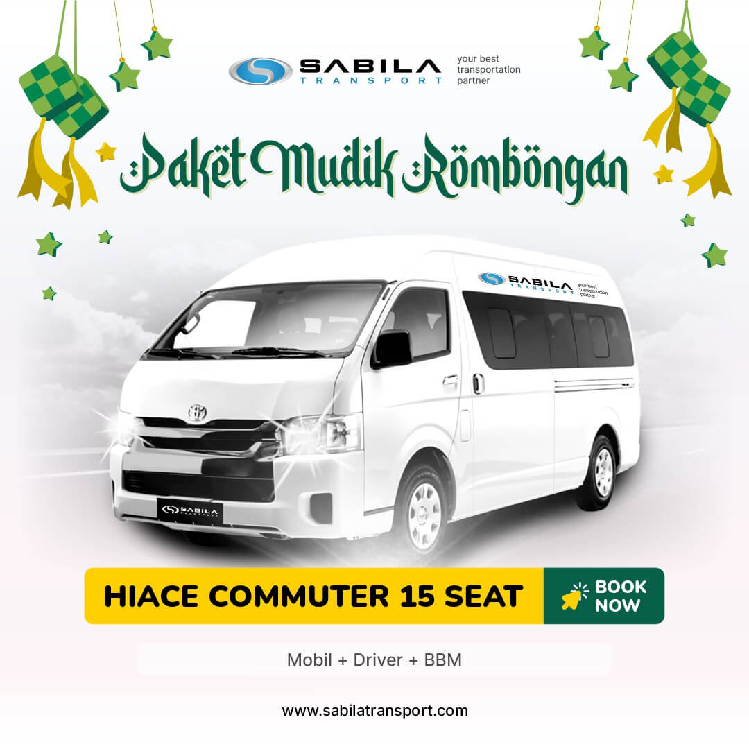 rental mobil lebaran 2023 paket hiace commuter